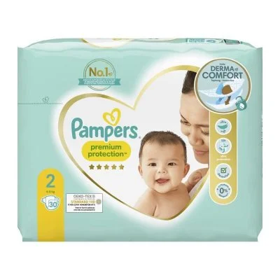 Pampers Premium Protection Couches Taille 2 30 unités