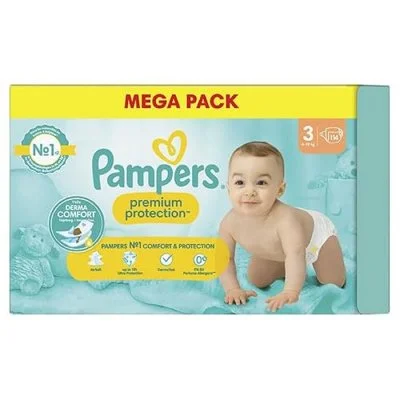 Pampers Premium Protection Taille 3 Couches x114 6 kg - 10 kg