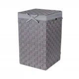 COMPACTOR Panier À Linge Carré Avec Couvercle Stan Gris