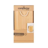 COMPACTOR Panier à linge rectangulaire pliable Marron