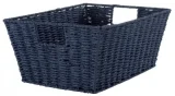 COMPACTOR Panier de rangement bleu en papier tressé 31x24cm