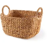 COMPACTOR Panier de rangement en jacinthe d'eau tressée 46x27cm
