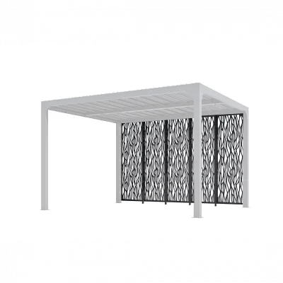 Paroi fixe acier Per 3630 m36 gris anthracite l.64.5