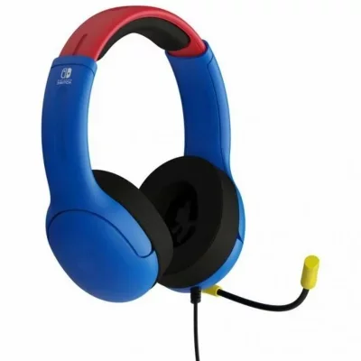 Pdp Airtile Lvl 40 Mario Gaming Headset Bleu