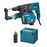 MAKITA Perforateur burineur 800W 26 mm 2,4J + Kit aspiration-décollage - HR2653TJ14