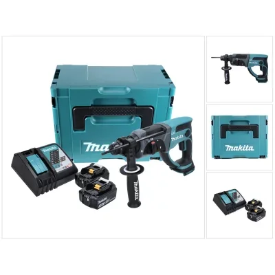 Perforateur burineur SDS-Plus 2J 18V LXT (2x3,0 Ah) en MAKPAC - MAKITA DHR202RFJ-1