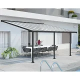 PALRAM Pergola 16.1m² gris anthracite - 704219 - olympia 704219