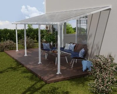 Pergola 21.8m² blanc palram - 704354 - olympia 704354