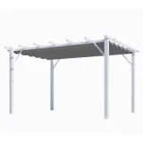 HABRITA Pergola aluminium 12 m2 blanc - per 4030 wg - PER 4030 WG