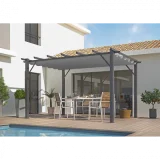 HABRITA Pergola autoportante manuelle aluminium PER4030GG gris 4 x 3 m