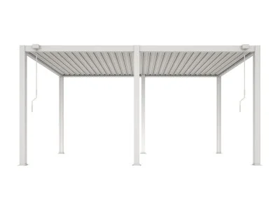 Pergola autoportée aluminium blanc