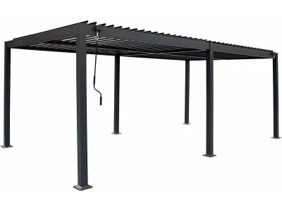 Pergola Bioclimatique Autoportante En Aluminium ""kensington"" - 3 X 6 M