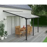 CANOPIA BY PALRAM Pergola Olympia 3x4 Palram Longueur : 4.25 m, Largeur : 2.95 m Gris