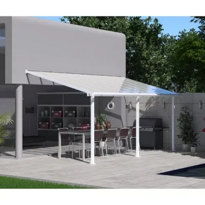 Pergola Olympia 3x5 Palram Longueur : 5.46 m, Largeur : 2.95 m Blanc