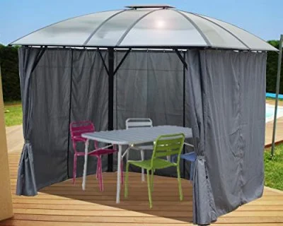 Pergola pour terrasse ou balcon Gl 3630 al, aluminium gris anthracite