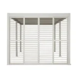 HESPERIDE Persiennes coulissantes pour pergola Evora côté 3 m Argile - Hespéride