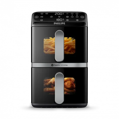 Philips Airfryer Series 4000 Vertical Duo NA461/00 - Noir