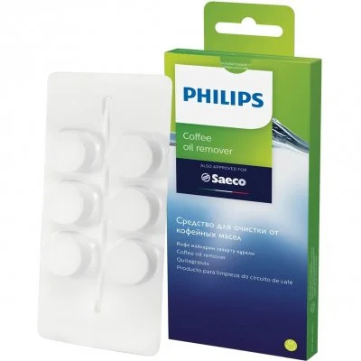 Philips Lot de 6 Pastilles dégraissantes CA6704 pour Machines à café
