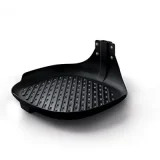 PHILIPS Plaque de cuisson spéciale barbecue/grill pour Airfryer Noire