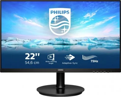 Philips V Line 222V8LA/00 21.5"" LCD Full HD 4 ms Noir