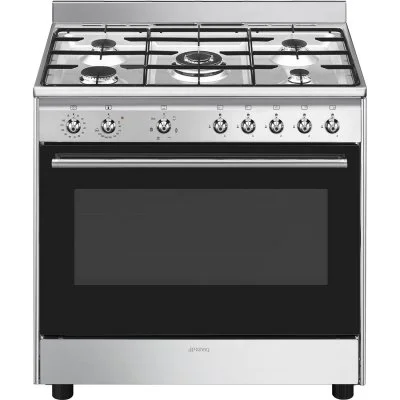 Piano De Cuisson Mixte - Table De Cuisson 5 Feux Gaz - Smeg - Cx90gm