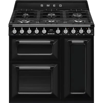 Piano de cuisson Smeg VICTORIA 90cm MIXTE NOIR - TR93BL