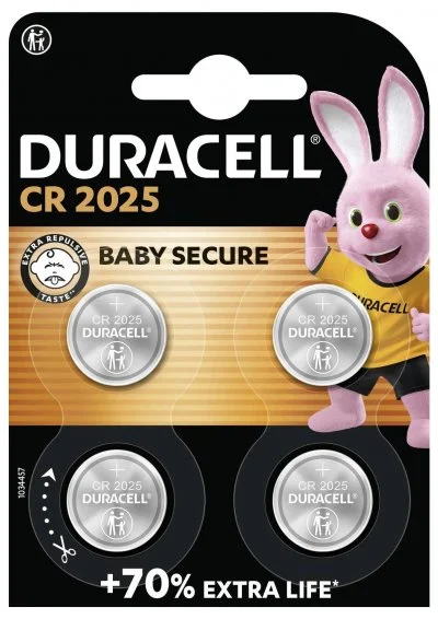 Pile Duracell DL/CR 2025 x4