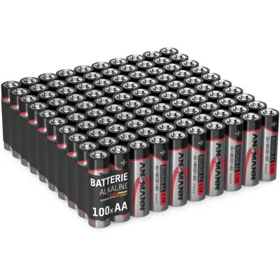 Piles alcalines Mignon aa 1,5V (Lot de 100) - Ansmann