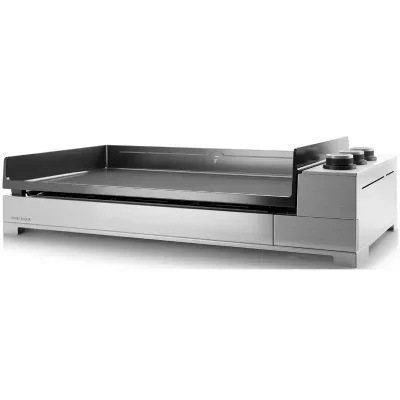 Plancha à gaz Forge Adour Premium G 75 I 6600 W Argent