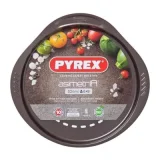 PYREX Plat à pizza en métal avec prise en main facile 32 cm - asimetria