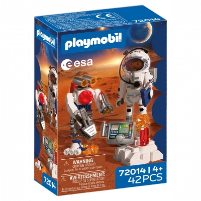 Playmobil 72014 Astronaute de lESA avec robot Lespace 42 pièces dès 4 ans