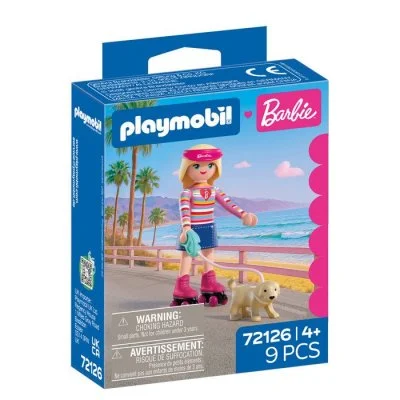 PLAYMOBIL 72126 Barbie Promenade à Malibu 9 pièces Dès 4 ans