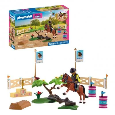 PLAYMOBIL 72130 Concours de cheval I love horses 66 pièces Dès 4 ans