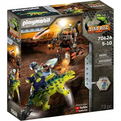 Playmobil Dinos 70626 Saichania et Robot soldat