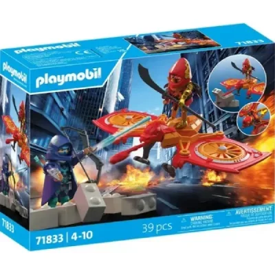 Playmobil Super-héros 71833 - Super-héros avec drone contre le ninja