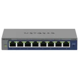 NETGEAR Plus GS108Ev4 - Commutateur - non géré - de bureau, fixation murale