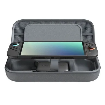 Pochette de rangement avec batterie externe - BELKIN - Nintendo Switch 2 - Anthracite