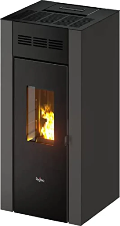 Poêle à granulés étanche Pegaso Elane 9 anthracite 8.5 kW