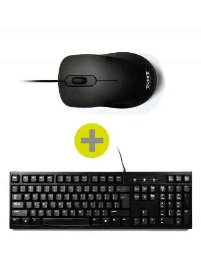 Port Designs 900900 clavier USB AZERTY Français Noir