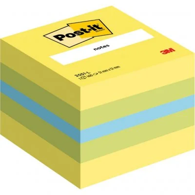 Post-it - Mini-cube de 400 feuilles 51x51mm Citron