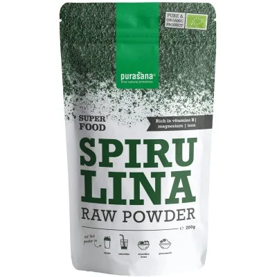 Poudre De Spiruline Bio 200 g Purasana
