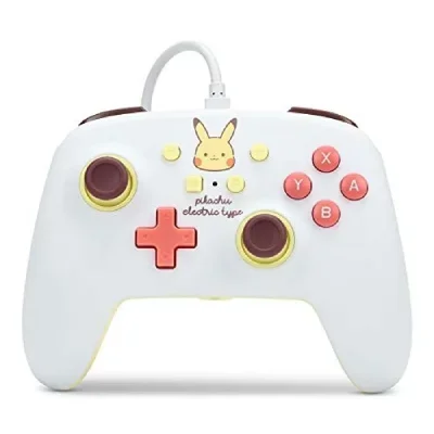 Powera Enhanced Wired Controller For Nintendo Switch Pikachu Electric Type