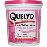 QUELYD Colle toiles de Verre avec Indicateur coloré Pâte - Pot de 1kg