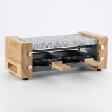 H.KOENIG Raclette WOD2 et Pierre à cuire 350 W Gris et Beige