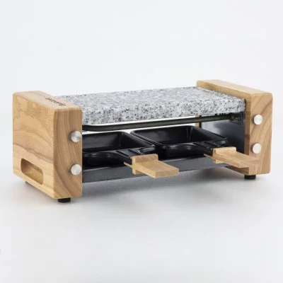 Raclette H.Koenig WOD2 et Pierre à cuire 350 W Gris et Beige