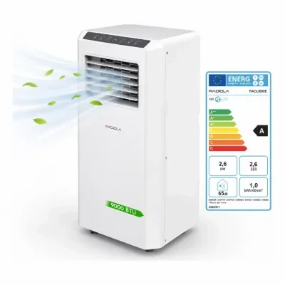 Radiola RACLI090E - Climatiseur - portable - 2.6 EER - blanc