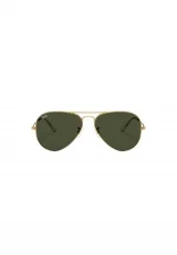 RAY BAN Lunettes de soleil aviateur en métal doré. Couleur: Jaune