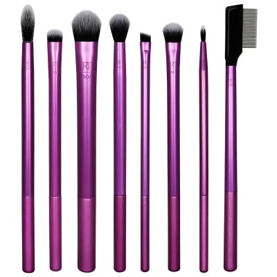 Real Technics Everyday Eye Essentials Makeup Brush 8 Units Rose Femme