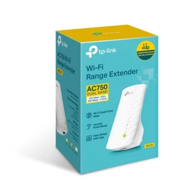 Répéteur WfFi 5 bi-bande TP-Link RE220 AC750 Blanc