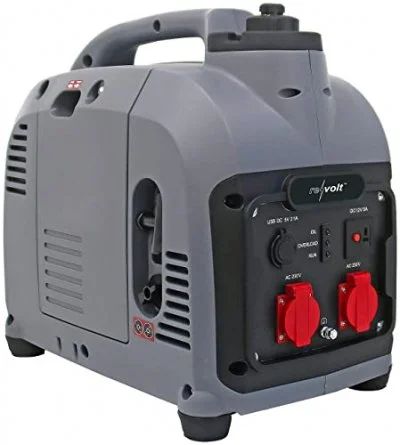 Revolt Groupe électrogène mobile à essence 2000 W avec 2 prises 230 V